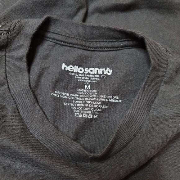 Sanrio Hello Kitty Women's Black Long Sleeve T-shirt Size M - Picture 5 of 6